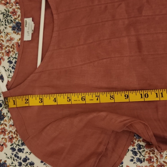 J. Jill Maueve Pink Comfy Cute And Cool 100% Linen Dress Size Large Tall - Picture 11 of 12